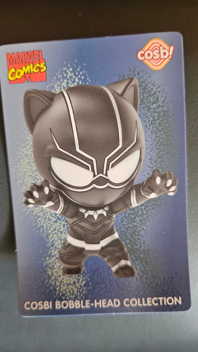 YuMe Cosbi Bobble Heads Marvel Comics Collectible Figure NIP Card Black Panther